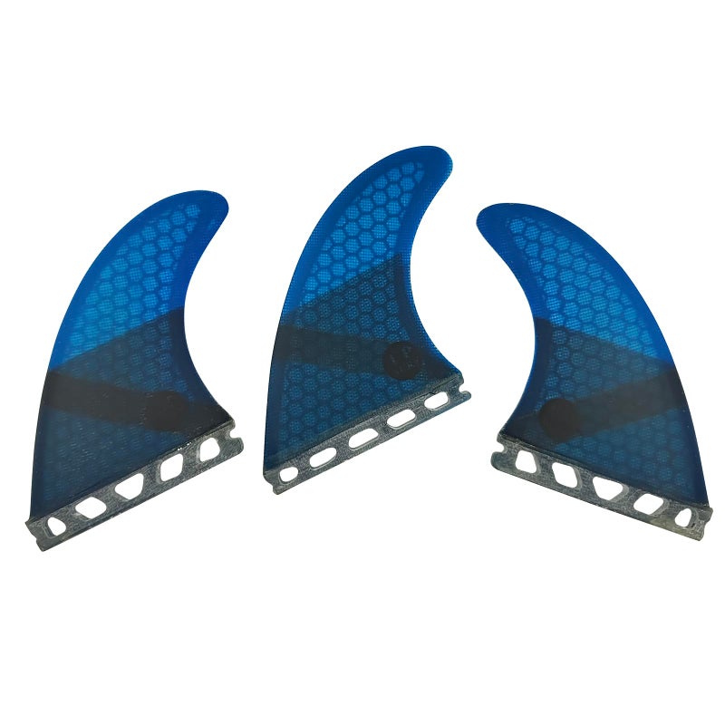 UP SURF Surfboard fin Single Tab Fin Medium Size, G5 tri Fin (Blue G5) - Image 2